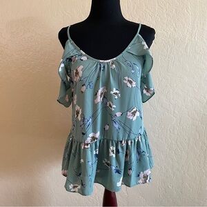 Sienna Sky Floral Teal Blouse